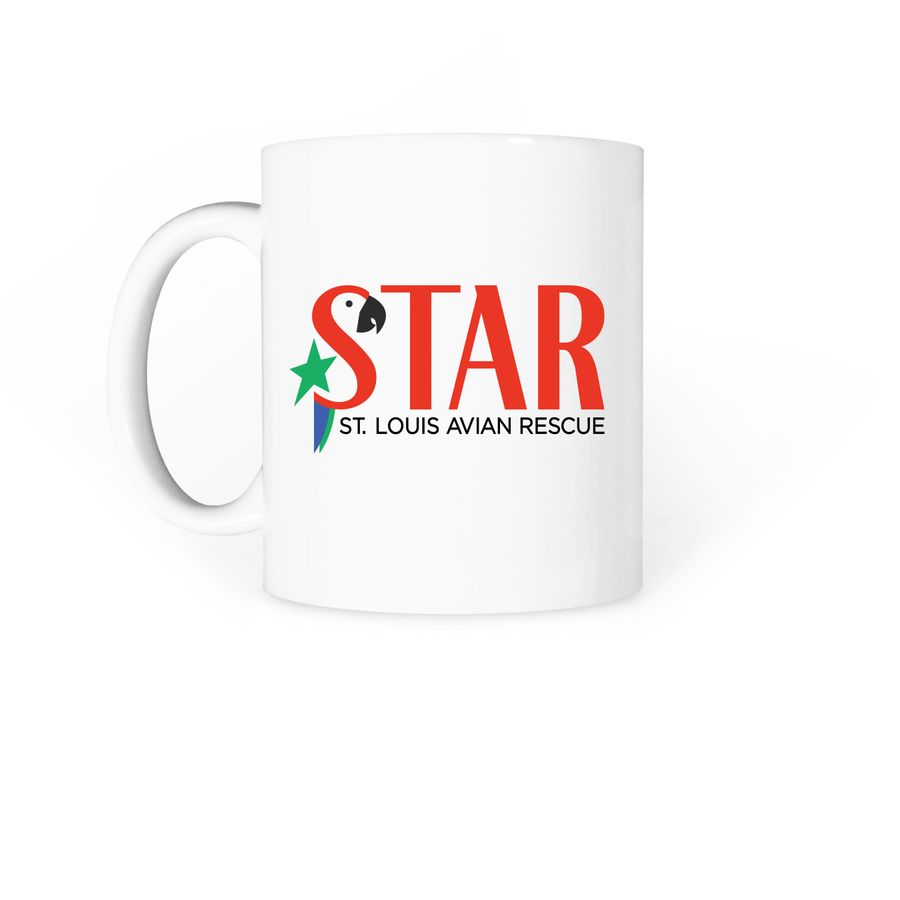 STAR Logo - Coffee Mugs, a White Coffee Mug (back-view)
