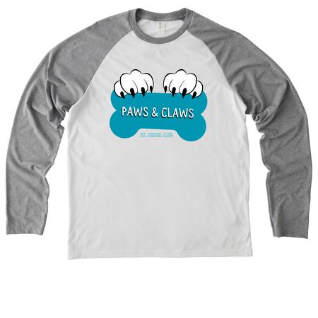 PACSTL Official Merch - Spring Fundraiser, a Aluminum Grey/ Bright White Allmade Eco Triblend Colorblock Raglan Long Sleeve Tee