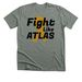Fight with Atlas, a Deep Heather Premium Unisex Tee