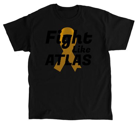Fight with Atlas, a Black Classic Unisex Tee
