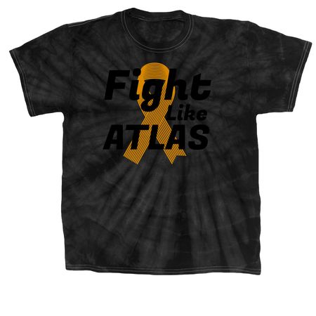 Fight with Atlas, a Black Classic Tie Dye Tee