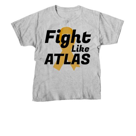 Fight with Atlas, a Sport Grey Youth Unisex Tee