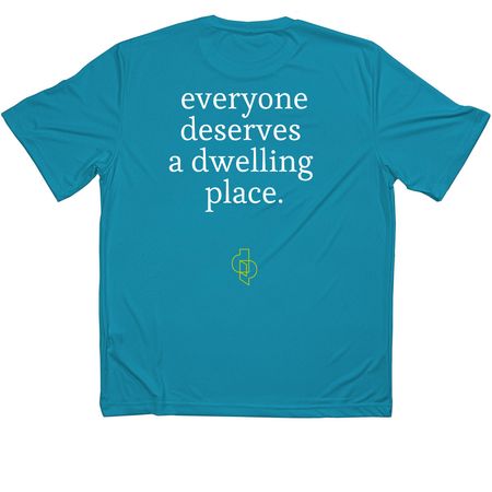 Open Door Performance Collection, a Atomic Blue Classic Performance Tee (back-view)