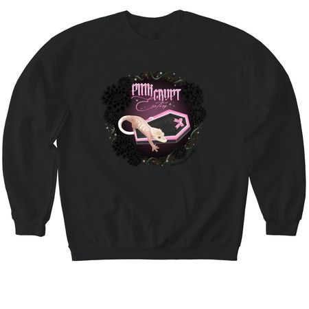 Pink Crypt Exotics Merch Drop ??, a Black Softstyle Crewneck Sweatshirt