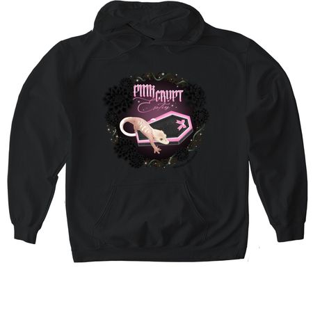 Pink Crypt Exotics Merch Drop ??, a Black Gildan Softstyle Pullover Hoodie