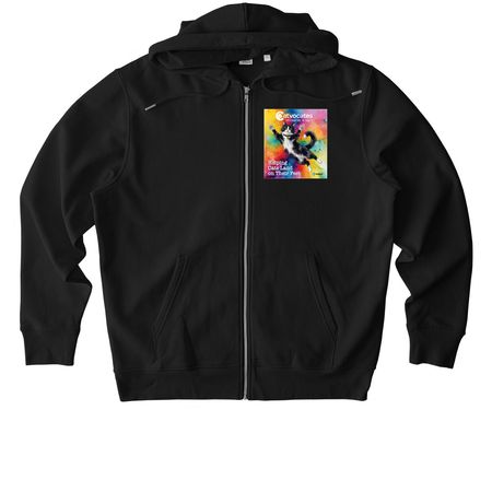 Catvocates 15th Anniversary Celebration, a Black Stanley/Stella Unisex Cultivator 2.0 Zip Up Pullover Hoodie