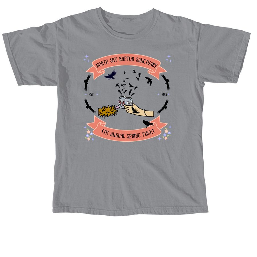 4th Annual Spring Flight Fundraiser, a Granite Comfort Colors Unisex Tee