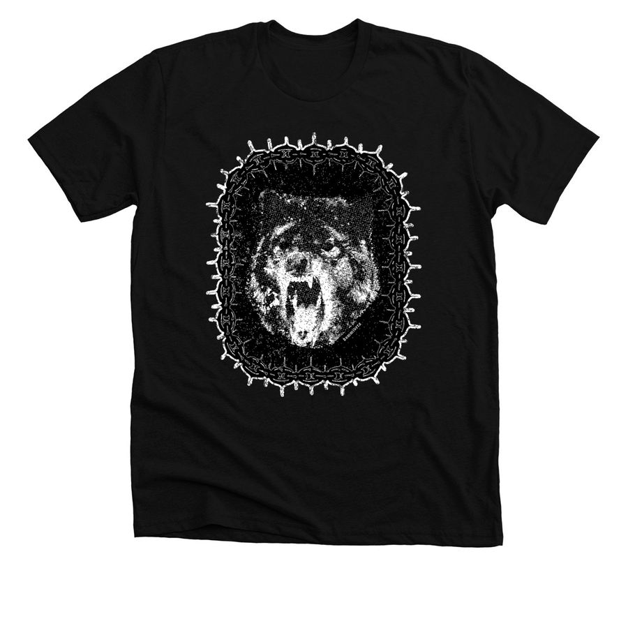 + WOLF CHAIN +, a Solid Black Blend Premium Unisex Tee