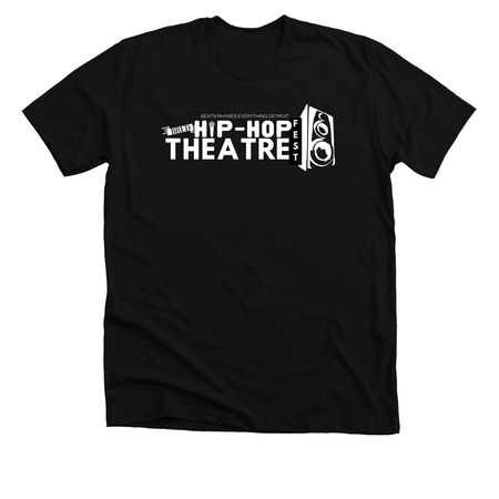 BRED Hip-Hop Theatre Fest (white logo), a Solid Black Blend Premium Unisex Tee