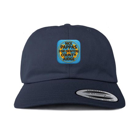 Pappas For Denton campaign hats, a Navy Printed Classic Baseball Cap
