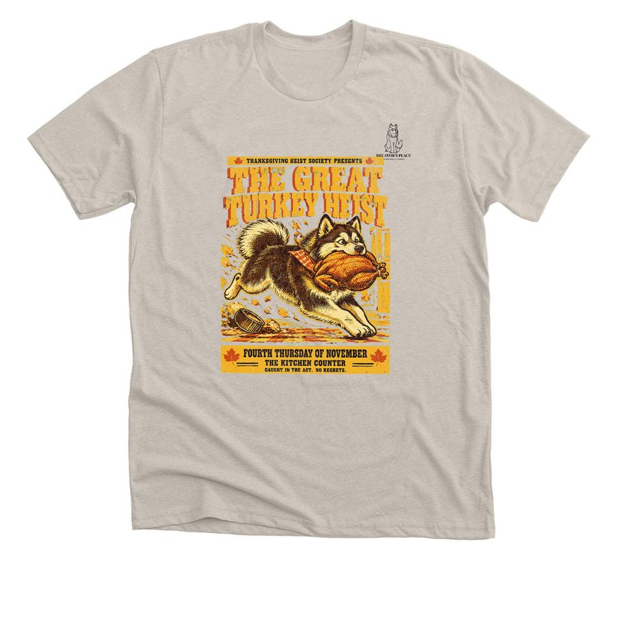 Turkey Day Fun for Kibble&nbsp;, a Heather Dust Premium Unisex Tee