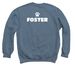 Up Pup and Away FOSTER Sweatshirt, a Indigo Crewneck Sweatshirt (back-view)