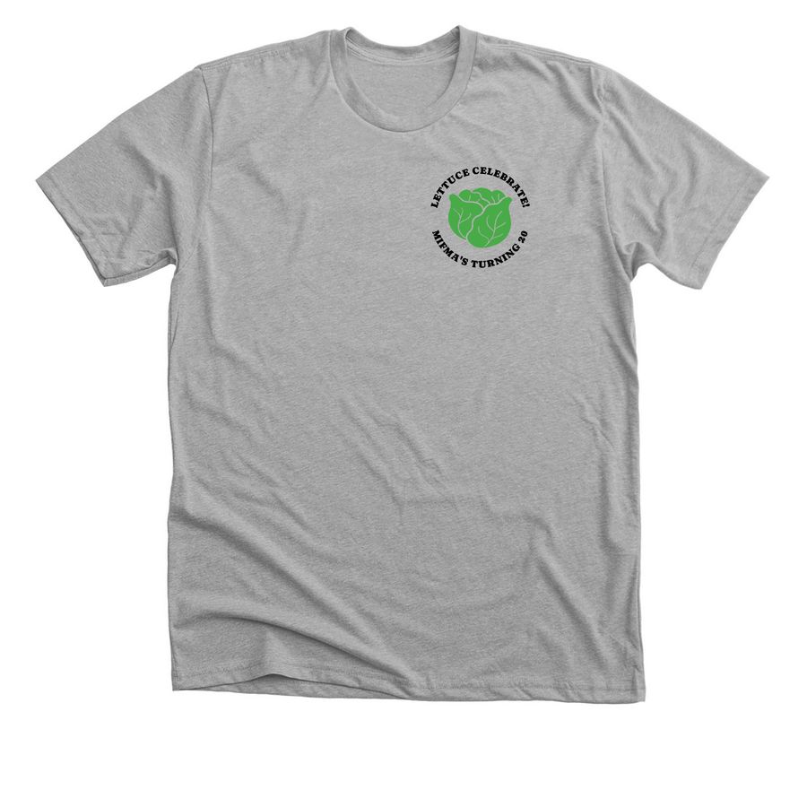 Lettuce Celebrate: MIFMA's Turning 20!, a Athletic Heather Premium Unisex Tee