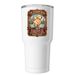 The Golden Rush Tumblers, a White Insulated Tumbler