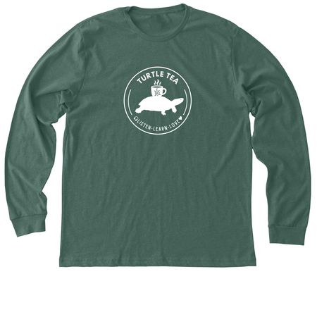 Turtle Tea with TTPG Podcast, a Heather Forest Premium Long Sleeve Tee