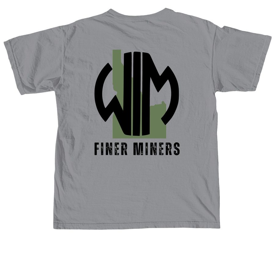 Women in Mining Idaho Chapter, a Granite Comfort Colors Unisex Tee (back-view)