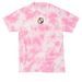 Pride Masks Shirt, a Bright Pink Crystal Tie Dye Tee