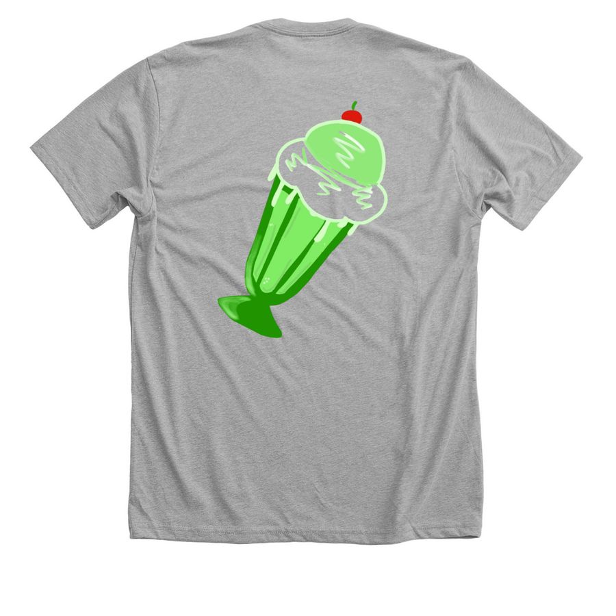 Jelly unisex Tee, a Athletic Heather Premium Unisex Tee (back-view)