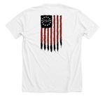 250 American Years!, a Solid White Blend Premium Unisex Tee (back-view)