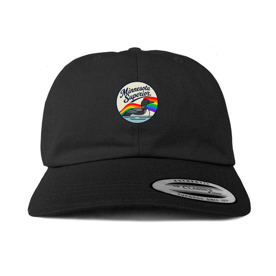 Minnesota Superior Hats, a Black Printed Classic Baseball Cap