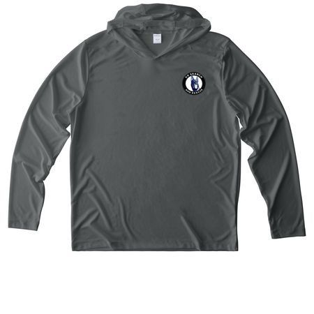Sun Protection, a Dark Smoke Grey UV Performance Long Sleeve Hoodie