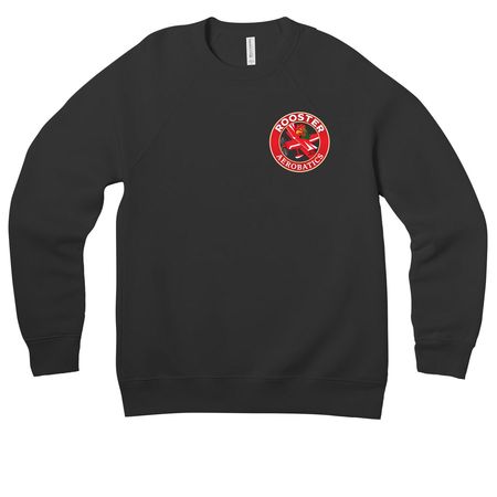 Rooster Pitts, a Black Premium Raglan Crewneck Sweatshirt
