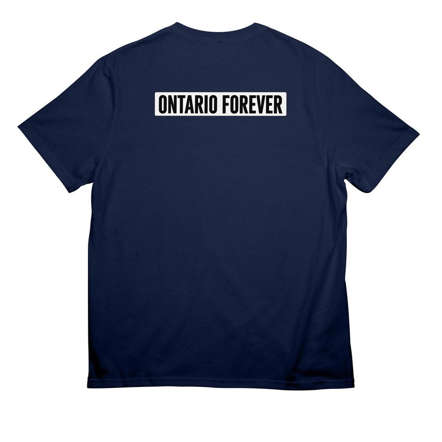 Homes Brewery T Shirt, a Strong Navy All-American Unisex Tee (back-view)
