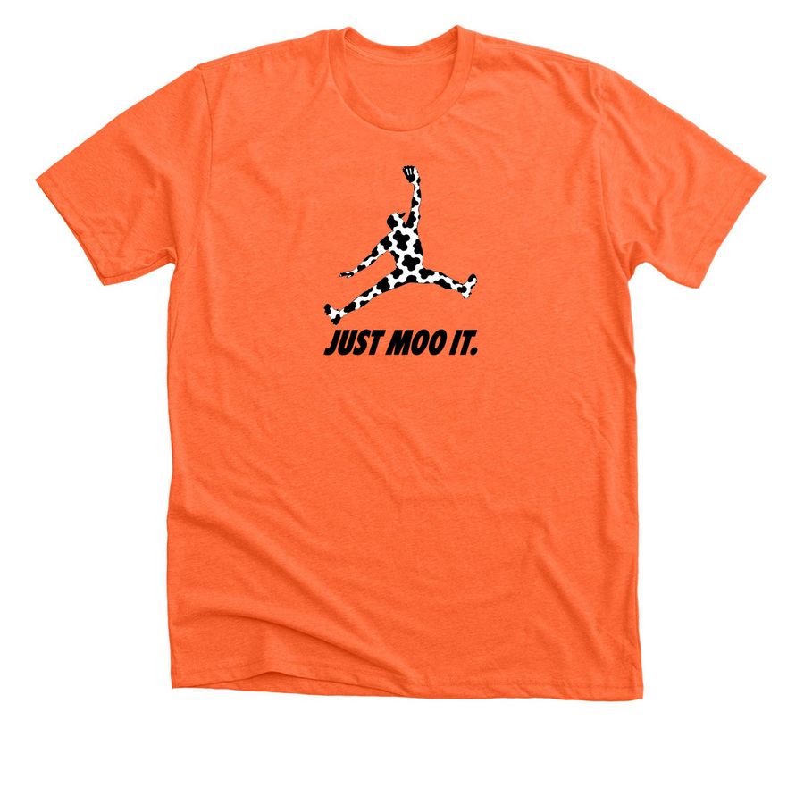 Colton Cowser: Just Moo It&nbsp;, a Heather Orange Premium Unisex Tee