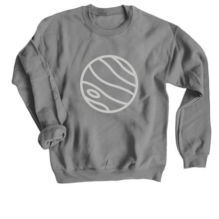 Jupiter, a Charcoal Crewneck Sweatshirt