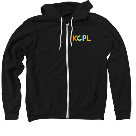 KCPL Apparel - Kent Map of Branches, a Black Zip Up Hoodie