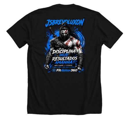 Camiseta Fitness jsbrevoluxon Premium&nbsp;, a Solid Black Blend Premium Unisex Tee (back-view)