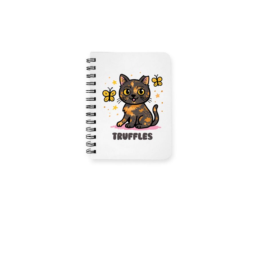 Notebooks by @trufflesthetortie, a White Spiral Notebook