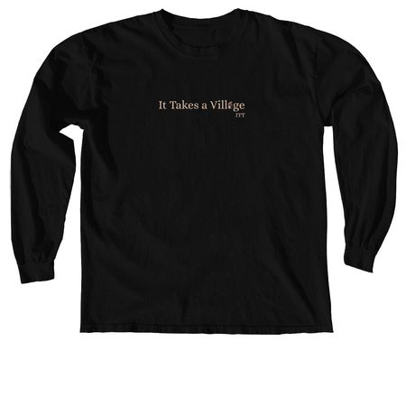 Thoughtful Threads, a Black Comfort Colors Long Sleeve Tee