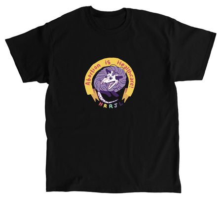 Abortion Is Healthcare Possum Tees, a Black Classic Unisex Tee