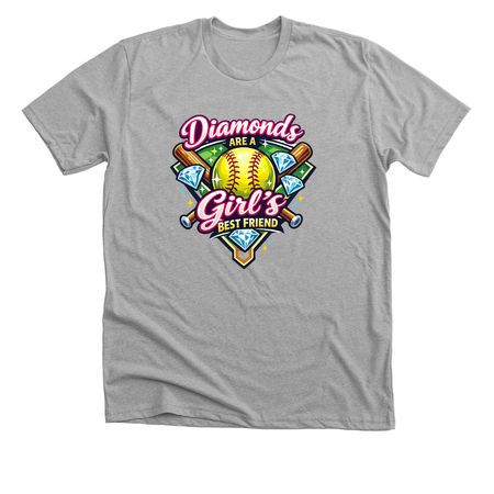 Girls Best Friend SB tee, a Athletic Heather Premium Unisex Tee