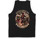 Pirate ver3, a Black Unisex Performance Tank (back-view)