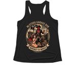 Pirate ver3, a Black Women's Performance Tank (back-view)