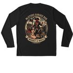 Pirate ver3, a Black Unisex Performance Long Sleeve Tee (back-view)