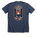 Illinois SAVMA Tailgate shirt, a Heather Navy Premium Unisex Tee (back-view)