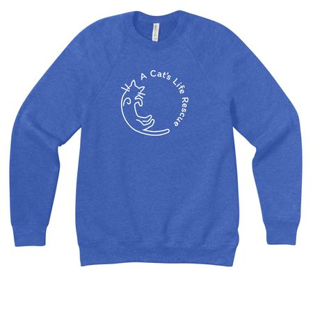 ACLR Classic Logo, a Heather True Royal Premium Raglan Crewneck Sweatshirt