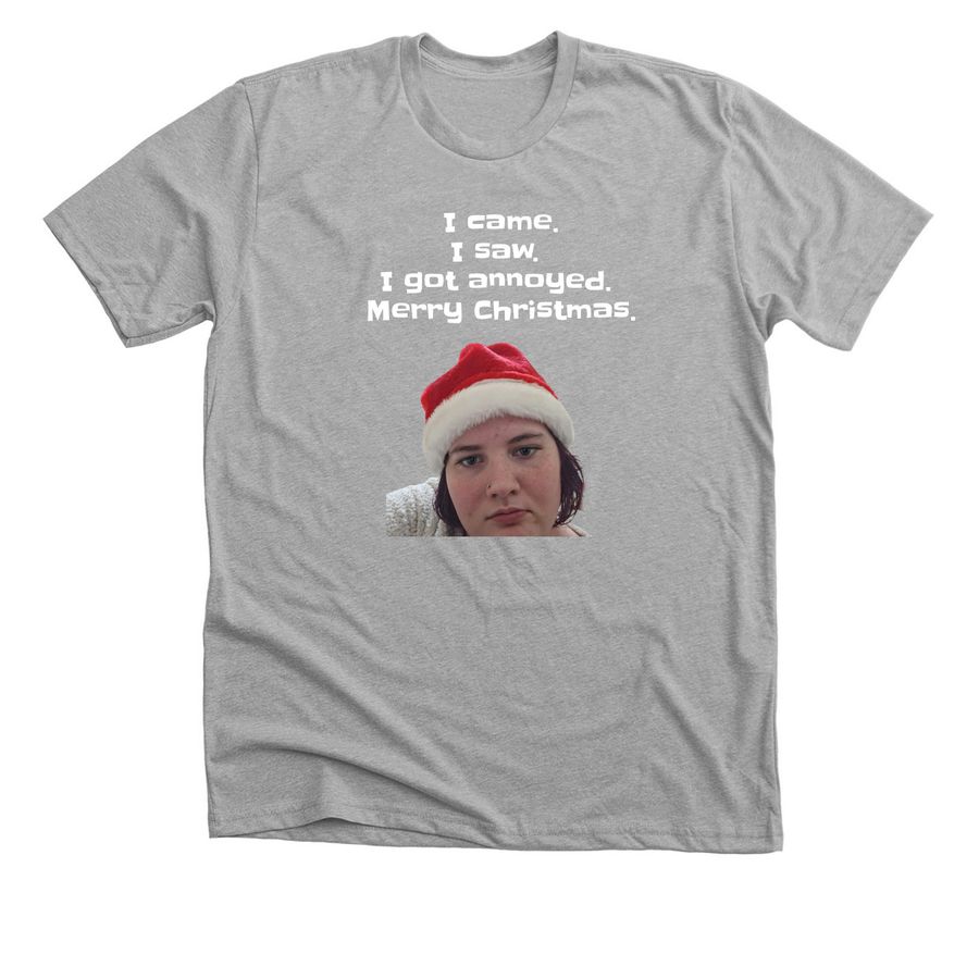 Funny Christmas t-shirt, a Athletic Heather Premium Unisex Tee