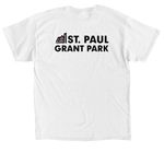 St. Paul Pride 2026, a White Classic Unisex Tee (back-view)