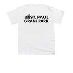 St. Paul Pride 2026, a White Youth Unisex Tee (back-view)