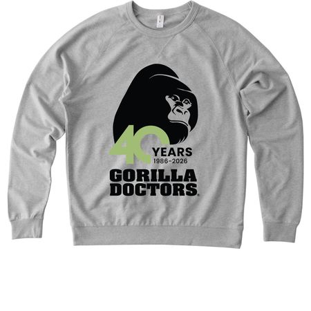 Limited Edition Anniversary - Organic, a Granite Grey Heather Allmade Organic French Terry Crewneck Sweatshirt