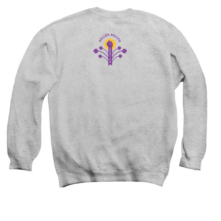 Deck The Hollers '20, a Sport Grey Crewneck Sweatshirt (back-view)