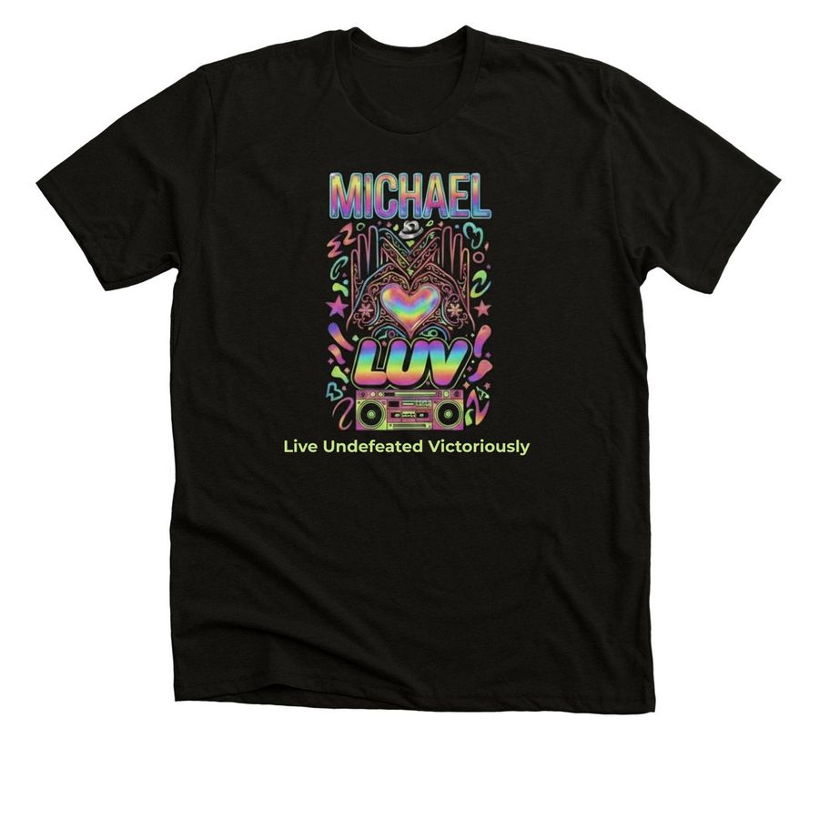 LUV MOTIVATIONAL QUOTE SERIES&nbsp;, a Solid Black Blend Premium Unisex Tee
