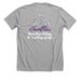 Sapphire Ribbons Shirt, a Athletic Heather Premium Unisex Tee (back-view)