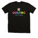 Quilting is My Love Language Ltd Edition, a Black Heather Premium Unisex Tee