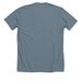 Tips Appreciated, a Heather Blue Storm Premium Unisex Tee (back-view)