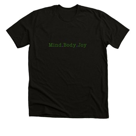 PNW Mind Body Joy, a Solid Black Blend Premium Unisex Tee